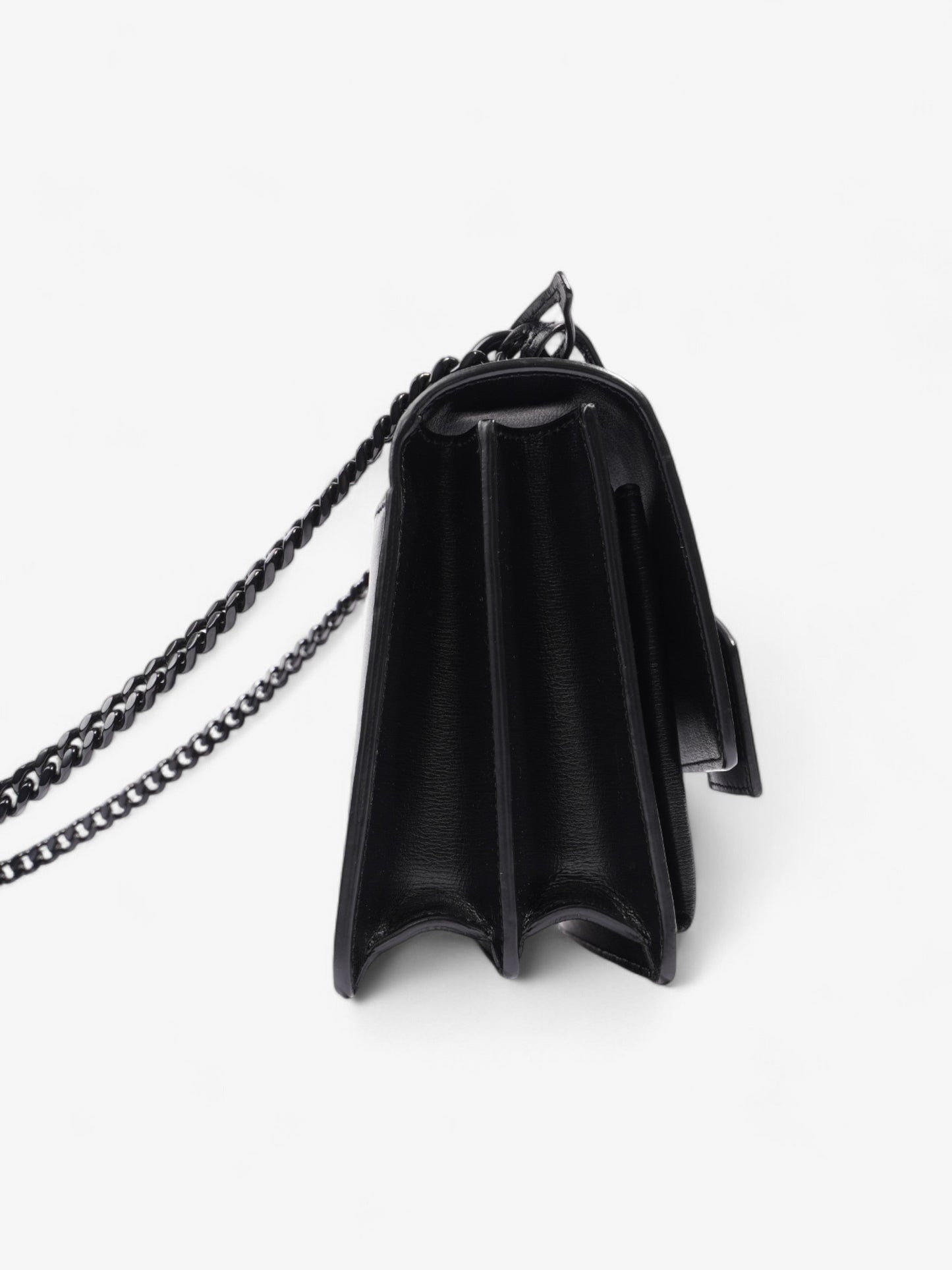 Saint Laurent Sunset Black Calfskin Leather Medium