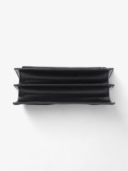 Saint Laurent Sunset Black Calfskin Leather Medium