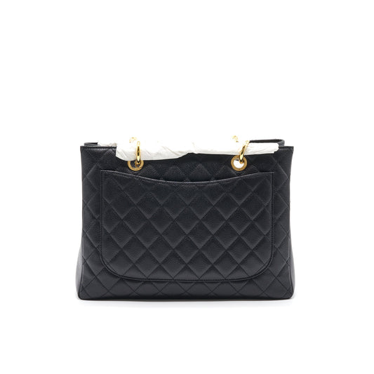 Chanel Grand Shopping Tote Black Cavier