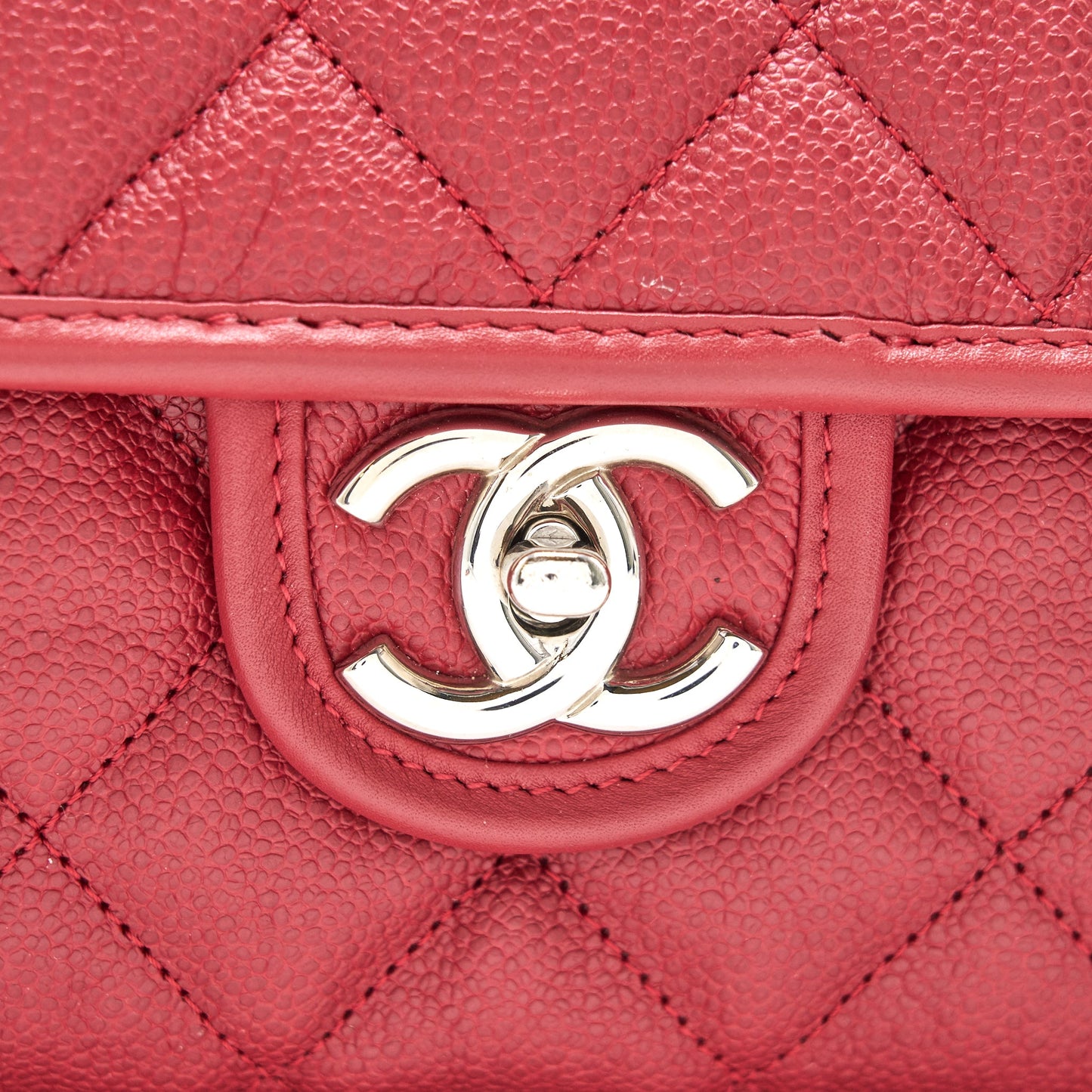 Chanel Cavier Flap Bag Red