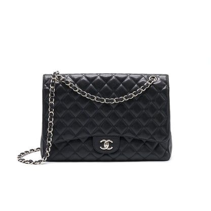 Chanel Cavier Classic Maxi Single Flap bag Black