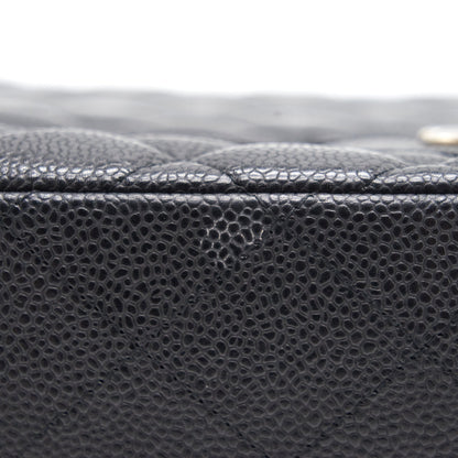 Chanel Cavier Classic Maxi Single Flap bag Black