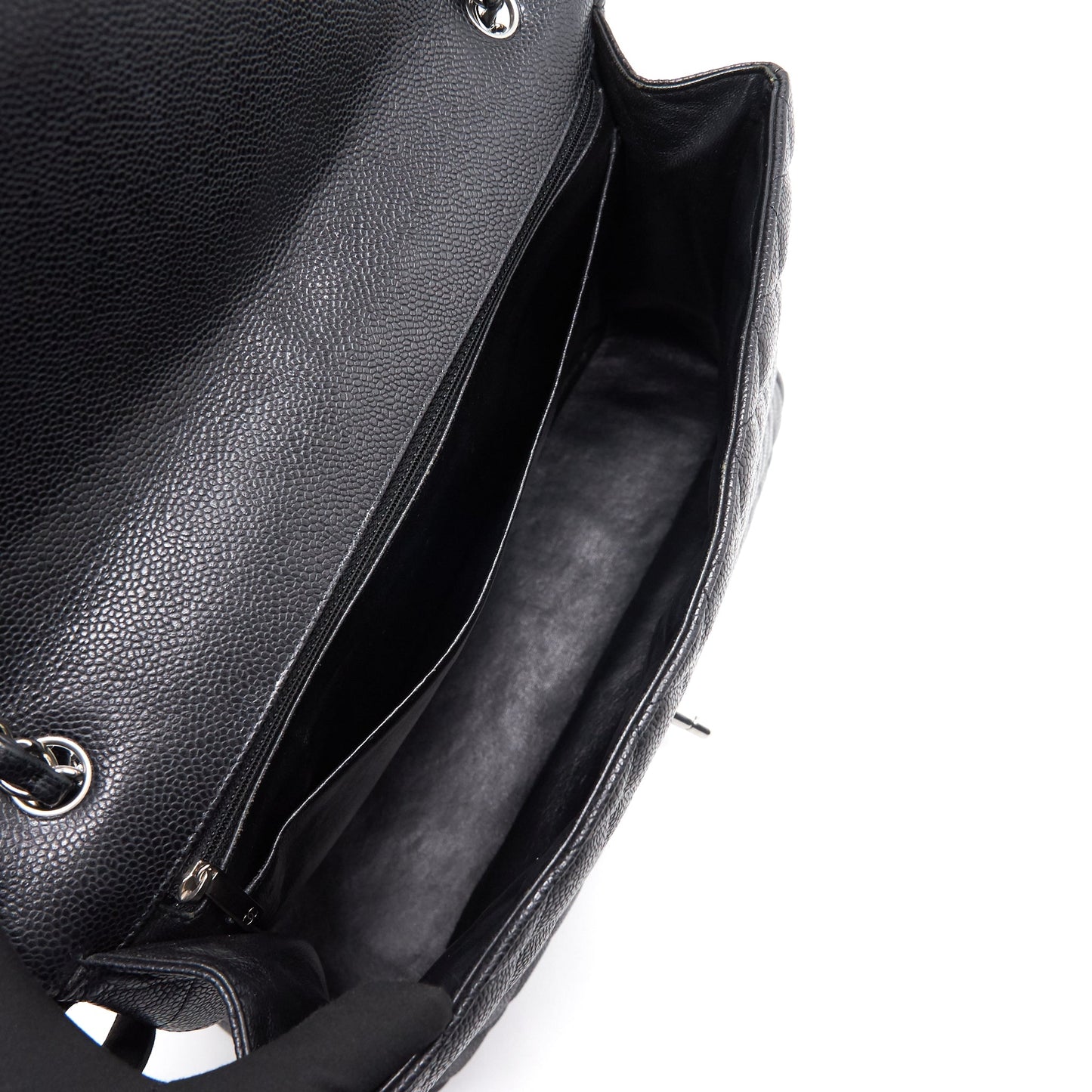 Chanel Cavier Classic Maxi Single Flap bag Black