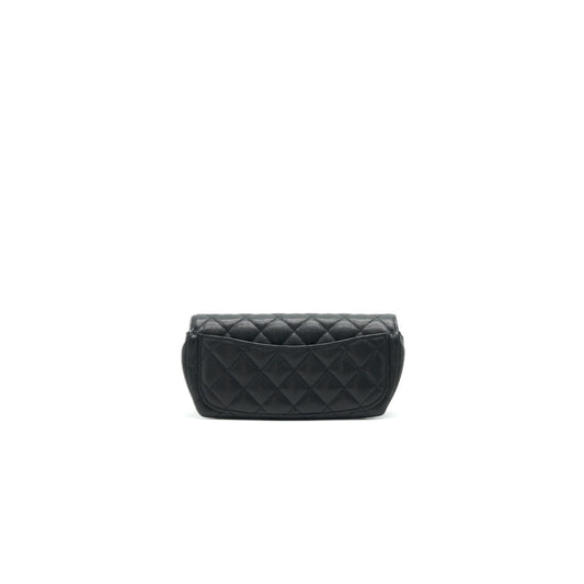 Chanel Glasses Case With Chain Caviar Black L