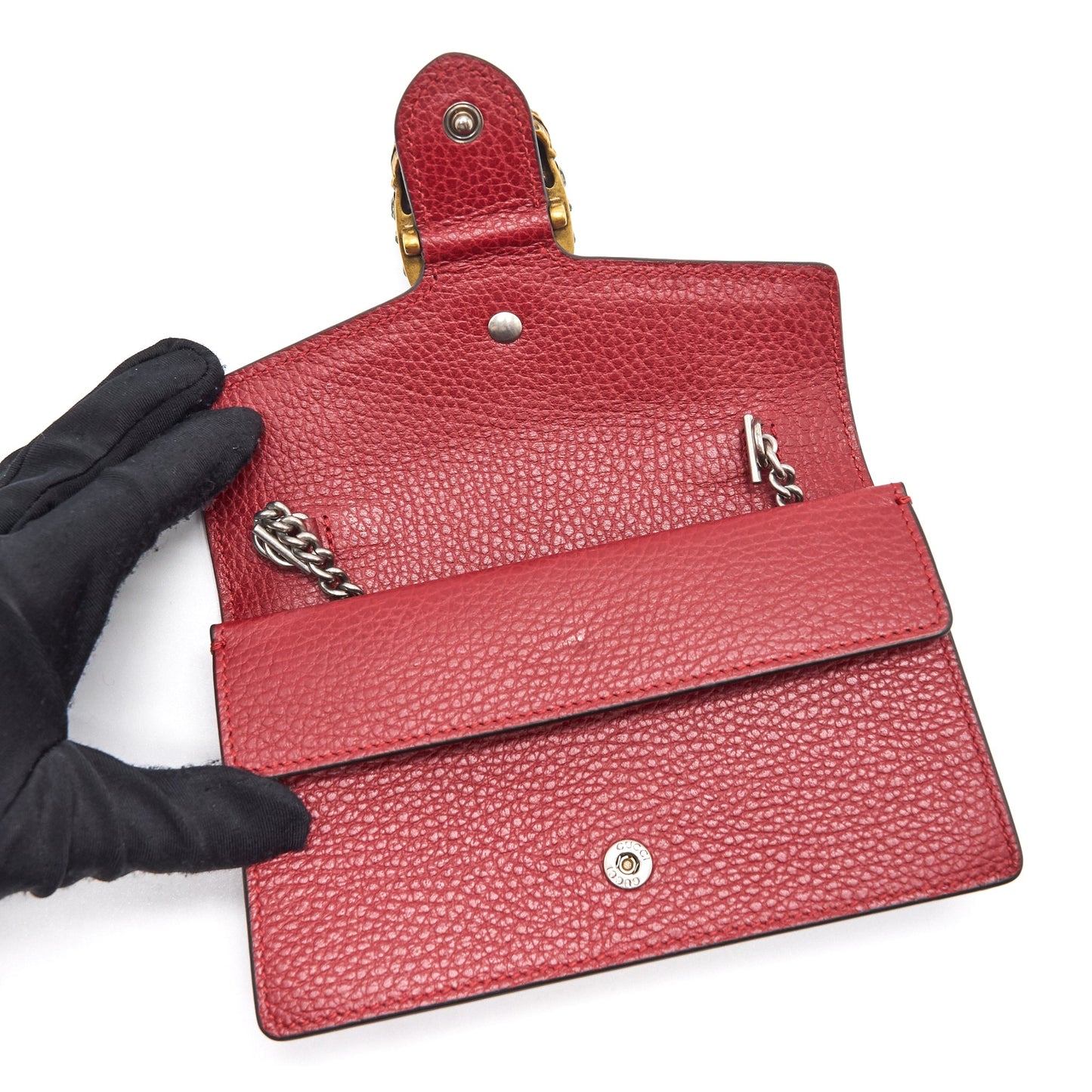 Gucci Dionysus Leather Super Mini Red