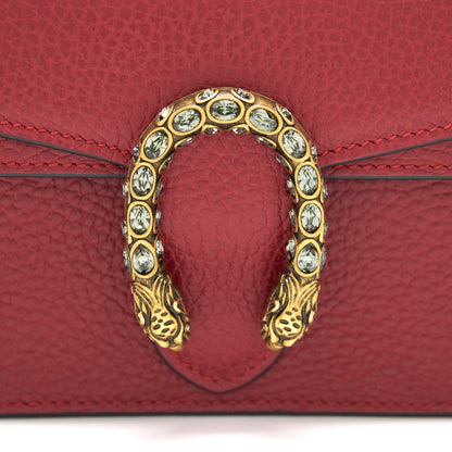 Gucci Dionysus Leather Super Mini Red