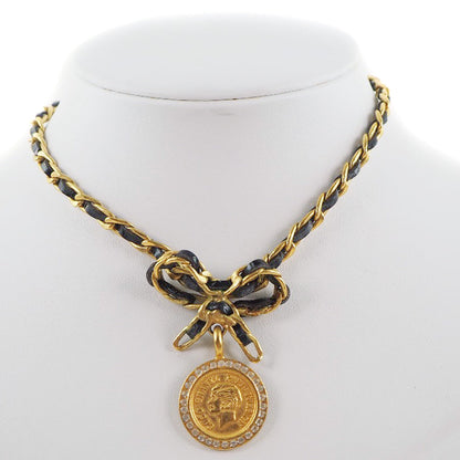 Chanel Coin Ribbon Necklace