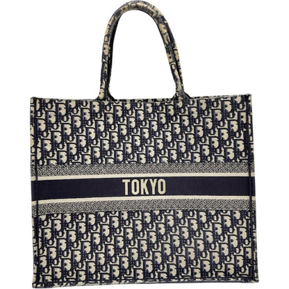 Christian Dior Book Tote Oblique Jacquard Tote Bag