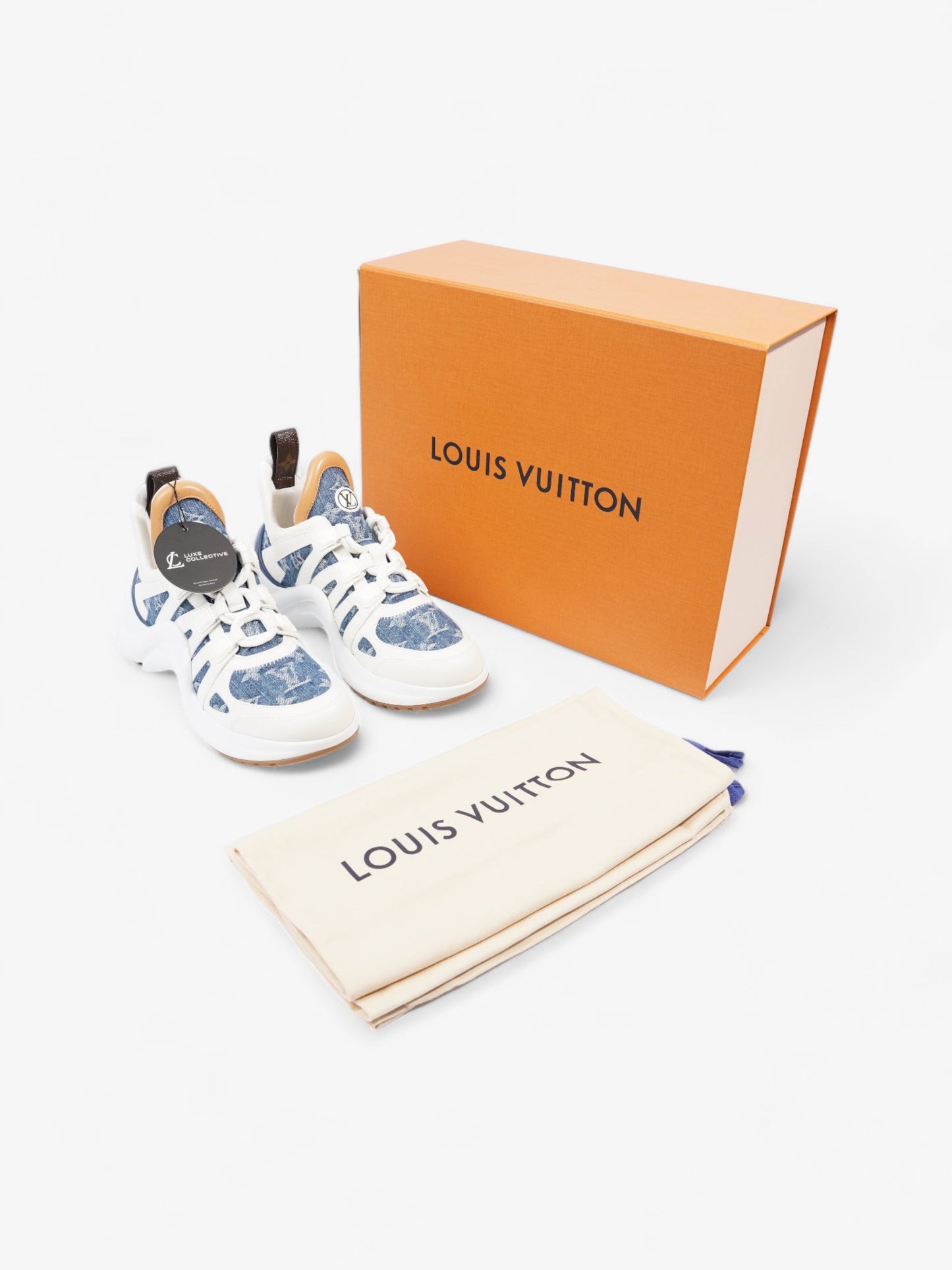 Louis Vuitton Archlight Blue Monogram / White Denim EU 37 UK 4