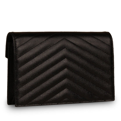 Saint Laurent Monogram Envelope Chain Wallet