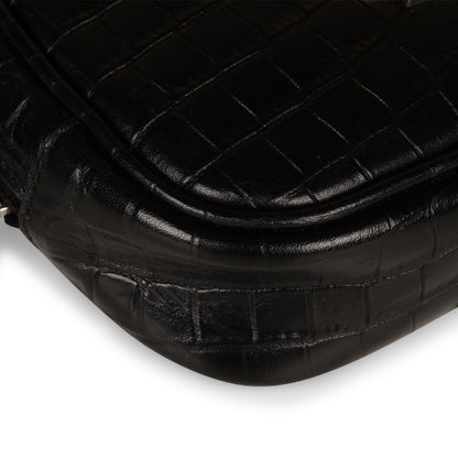 Saint Laurent Small Lou Camera Bag- Croc Embossed