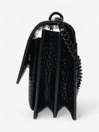 Saint Laurent Sunset Black Embossed Leather Medium