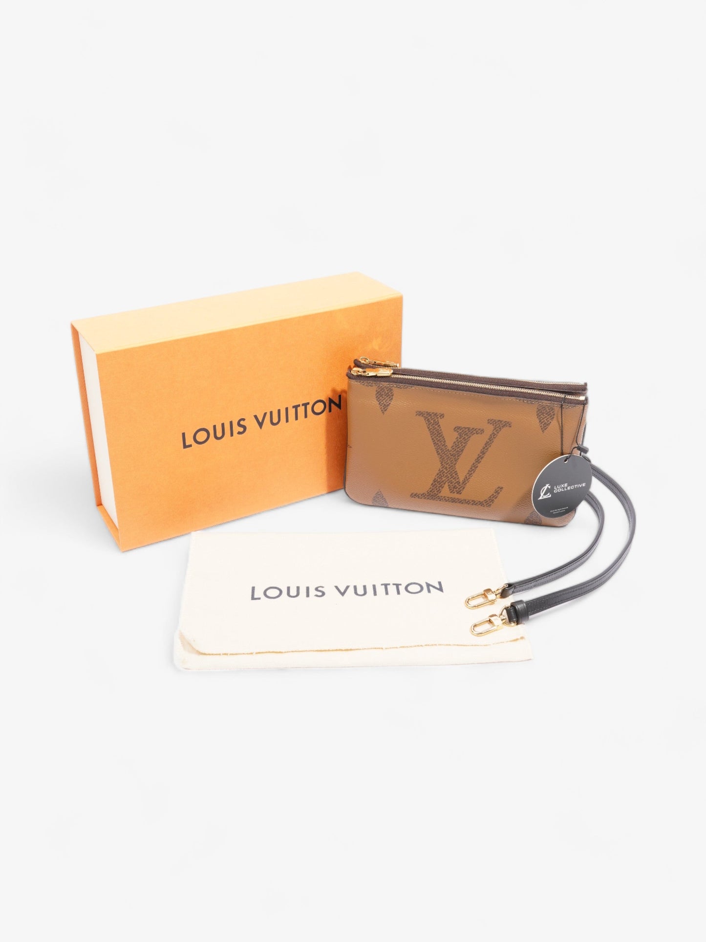 Louis Vuitton Reverse Pochette Double Zip Monogram Canvas