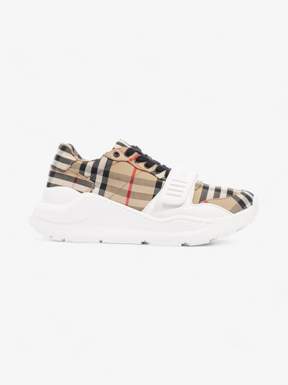 Burberry Regis sneakers Check / White Canvas EU 36 UK 3