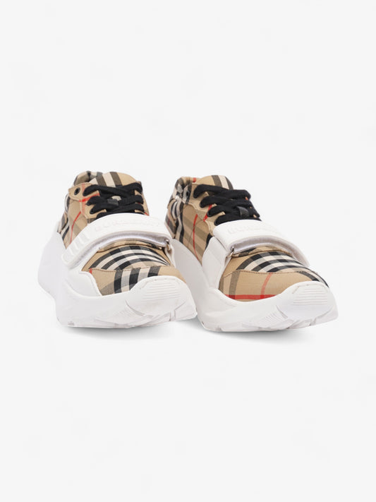 Burberry Regis sneakers Check / White Canvas EU 36 UK 3