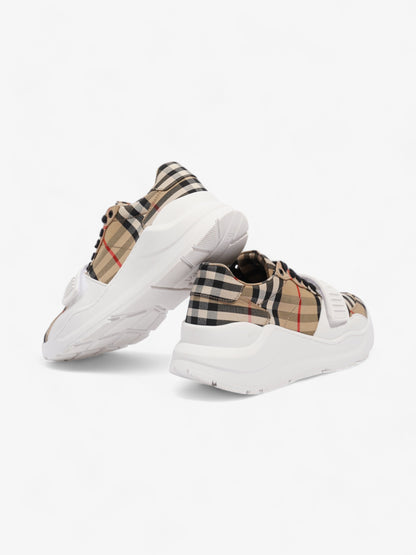 Burberry Regis sneakers Check / White Canvas EU 36 UK 3