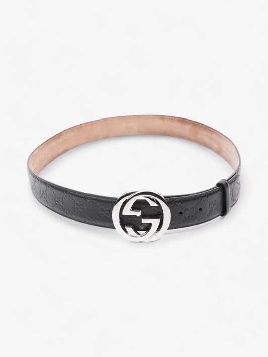 Gucci Blondie Wide Belt Black Leather 105cm / 42"