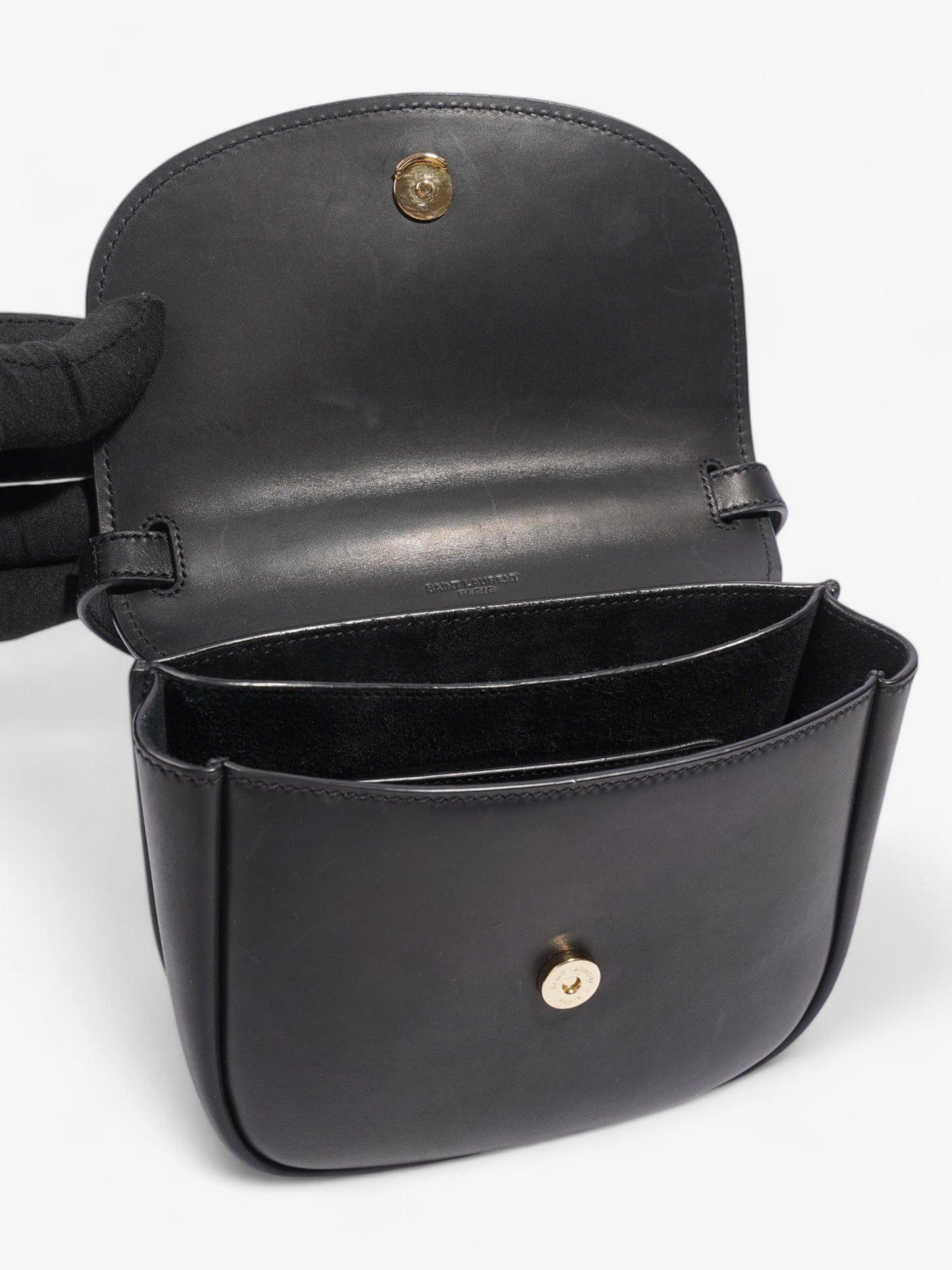 Saint Laurent Kaia Black Calfskin Leather Small