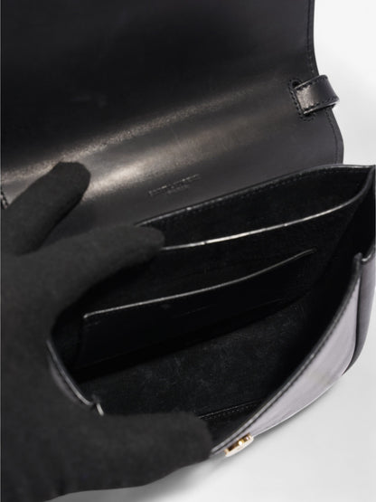 Saint Laurent Kaia Black Calfskin Leather Small