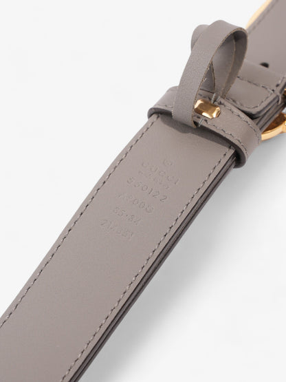 Gucci Horsebit Belt Grey / Gold Leather 85cm / 34"