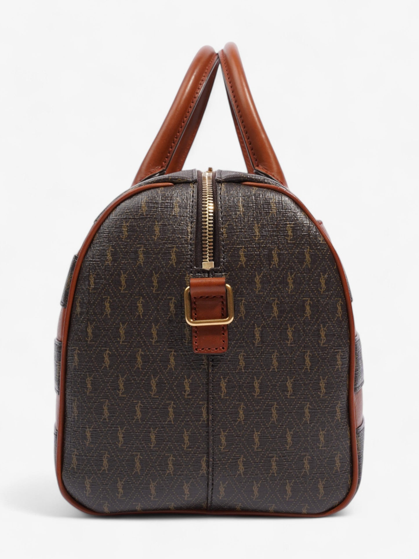Saint Laurent Le Monogramme Duffle Bag Brown Canvas