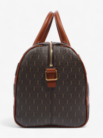 Saint Laurent Le Monogramme Duffle Bag Brown Canvas