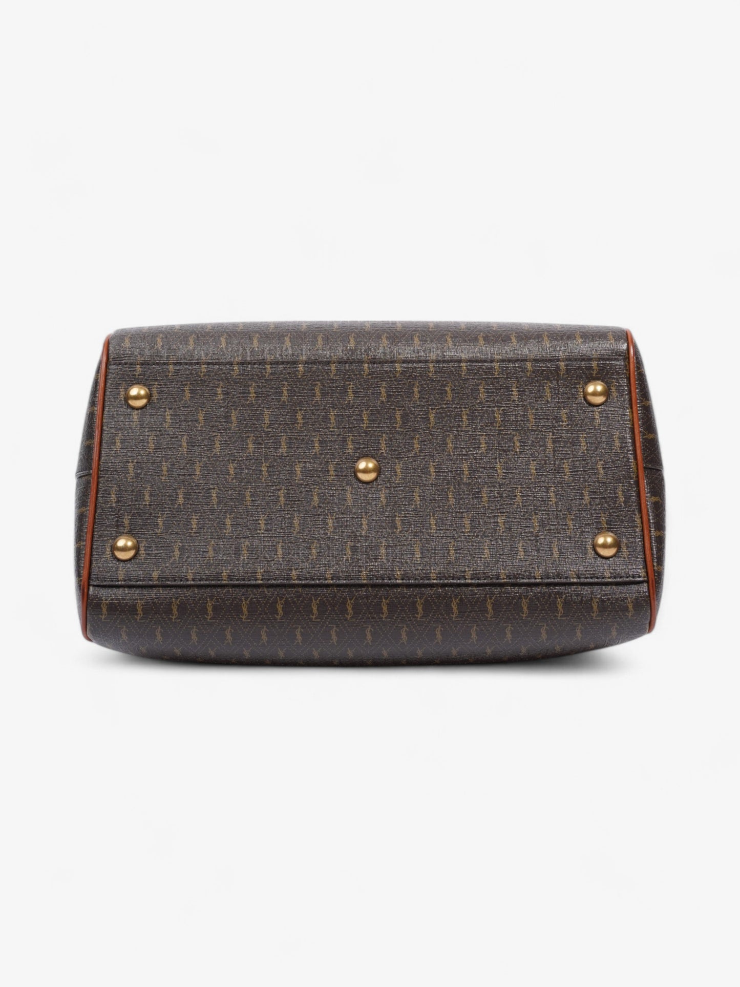 Saint Laurent Le Monogramme Duffle Bag Brown Canvas