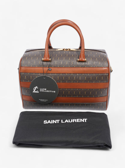 Saint Laurent Le Monogramme Duffle Bag Brown Canvas