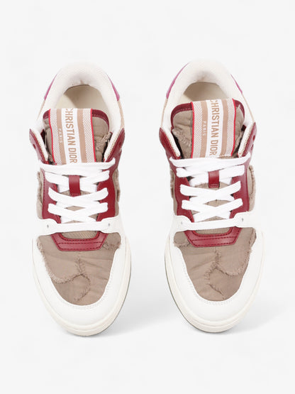 Christian Dior Camouflage Nylon White / Burgundy / Brown  Nylon EU 36 UK 3