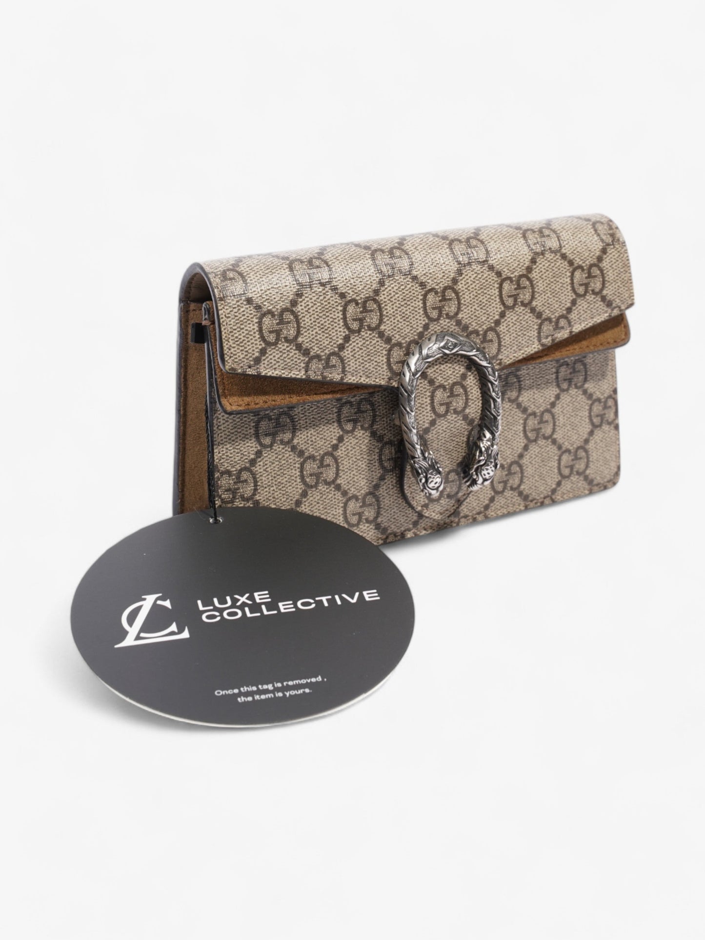 Gucci Dionysus GG Supreme / Beige Coated Canvas Super Mini