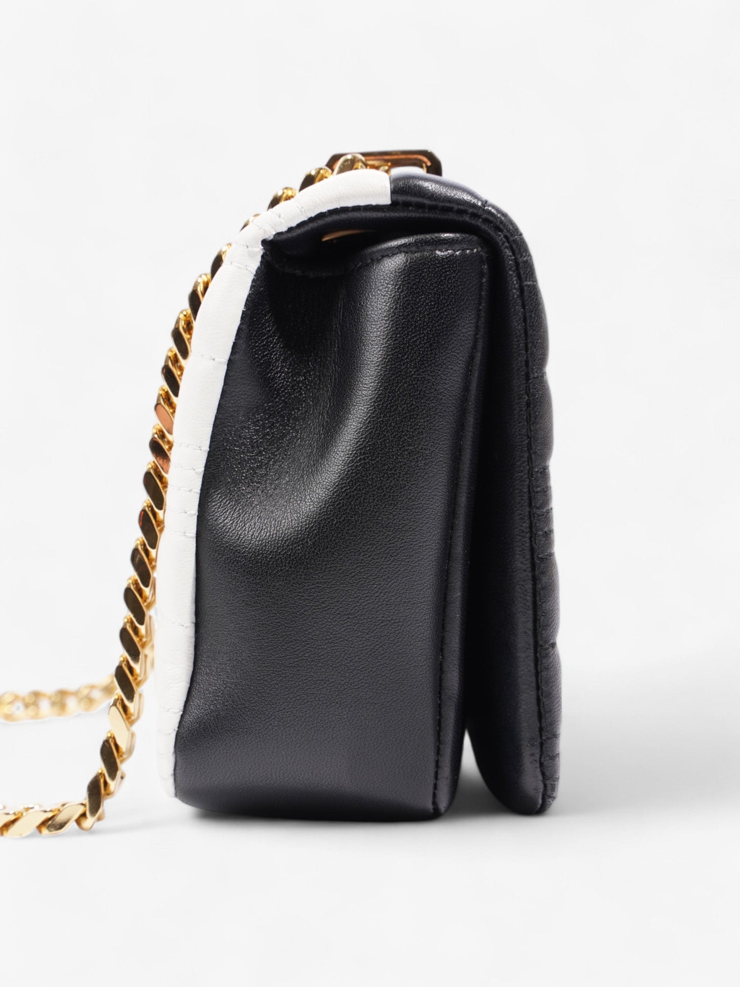 Burberry Lola bag Black / White Leather Small