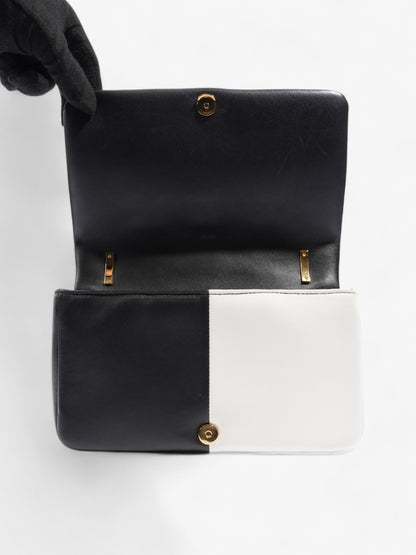 Burberry Lola bag Black / White Leather Small