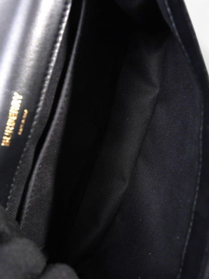 Burberry Lola bag Black / White Leather Small