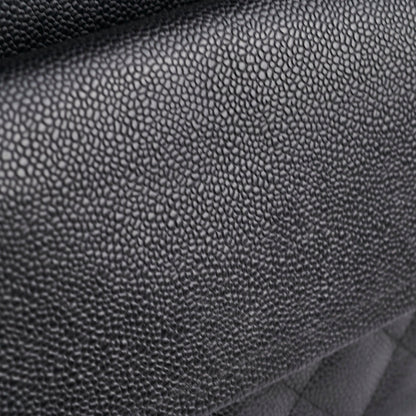 Chanel Caviar Double Classic Flap Jumbo Black