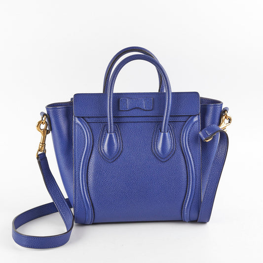 Celine Luggage Nano Blue