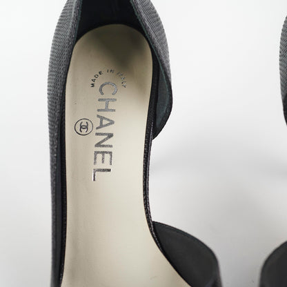Chanel Black Heels Size 38.5