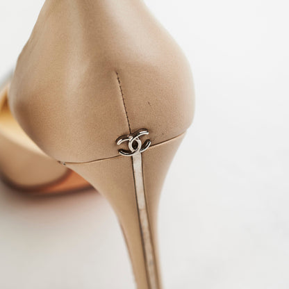 Chanel Heels Cream Size 38.5