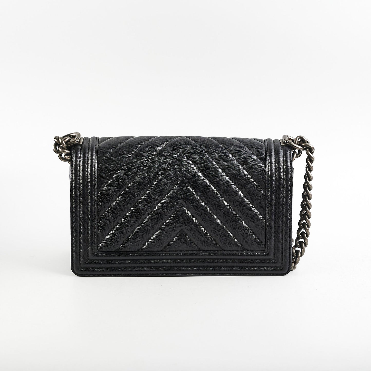 Chanel Caviar Old Medium Boy Black
