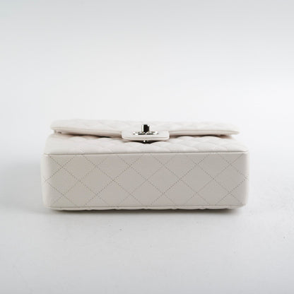 Chanel Caviar Small Double Classic Flap White 30 series
