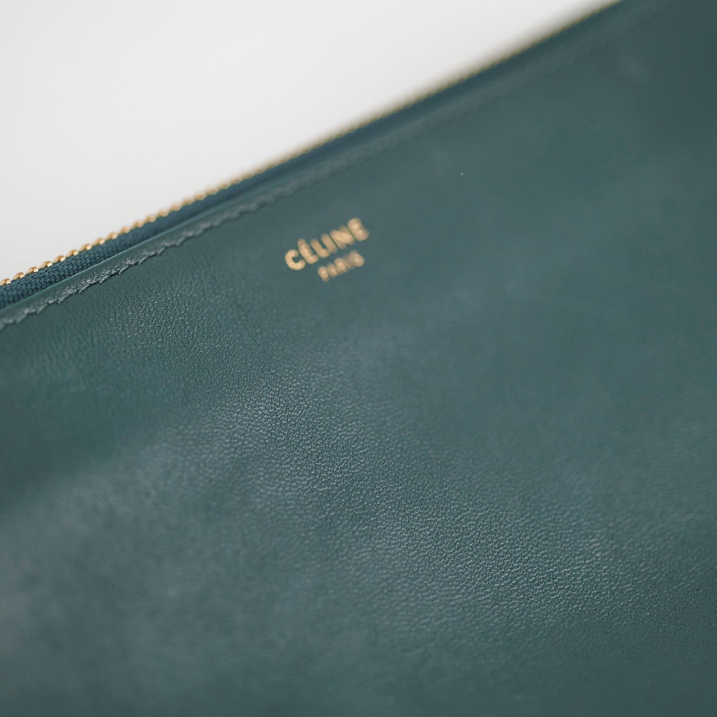 Celine Trio Bag Lambskin Green