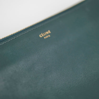 Celine Trio Bag Lambskin Green