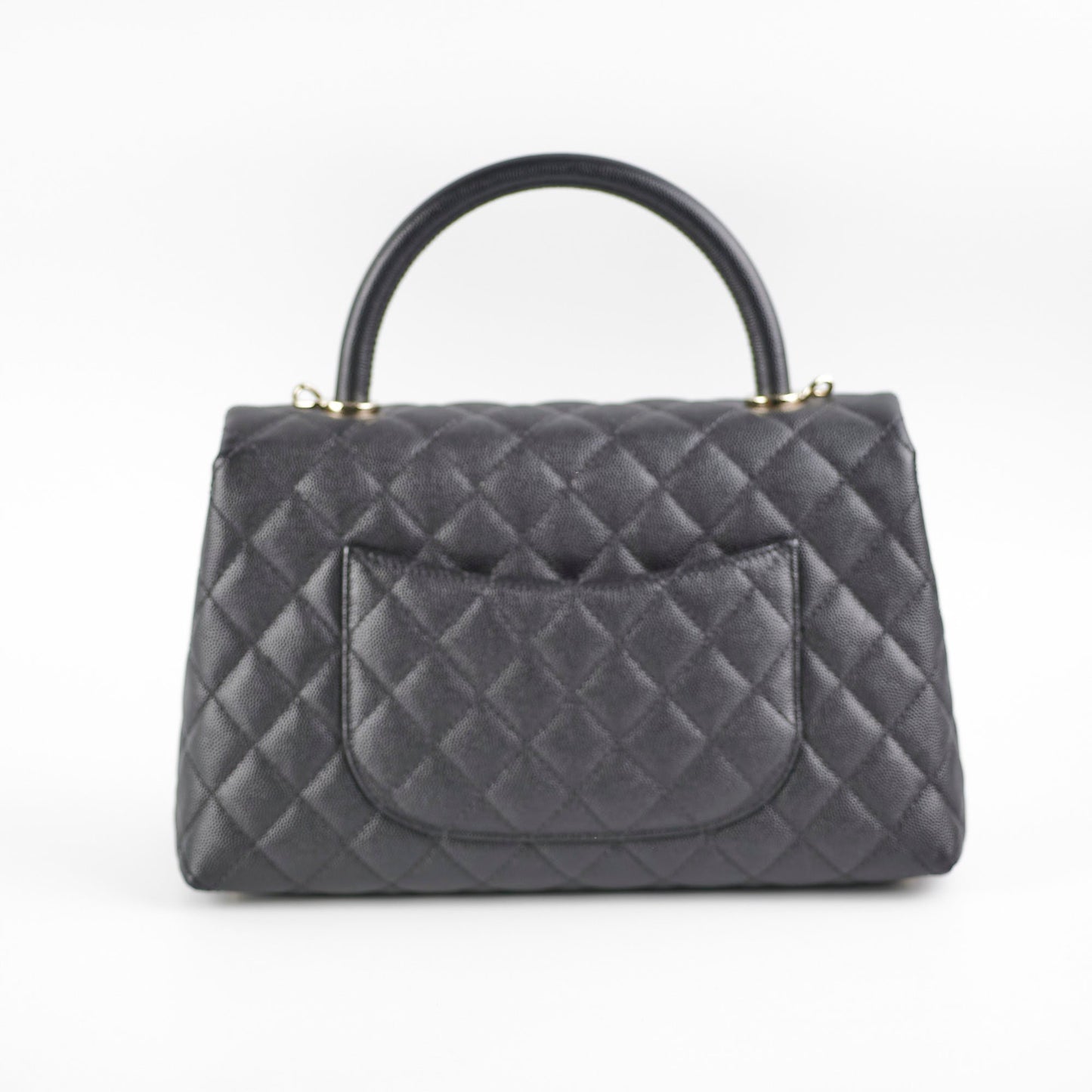 Chanel Medium Caviar Coco Handle Black