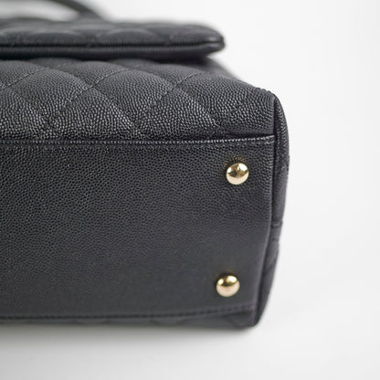 Chanel Medium Caviar Coco Handle Black