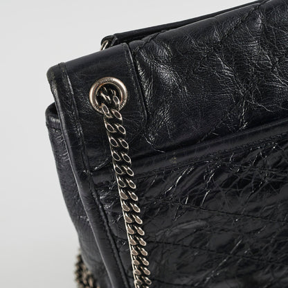 Saint Laurent Baby Niki Calfskin Bag Black