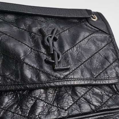 Saint Laurent Baby Niki Calfskin Bag Black