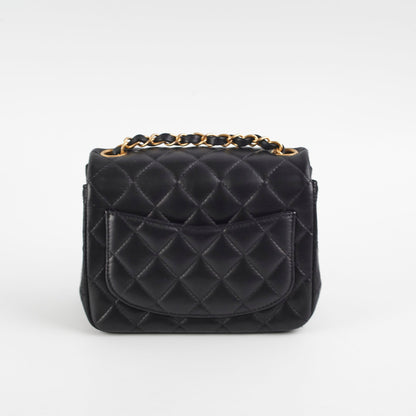 Chanel Mini Square Lambskin Black