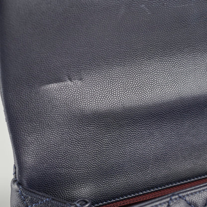 Chanel Caviar Large Coco Handle Navy 21series