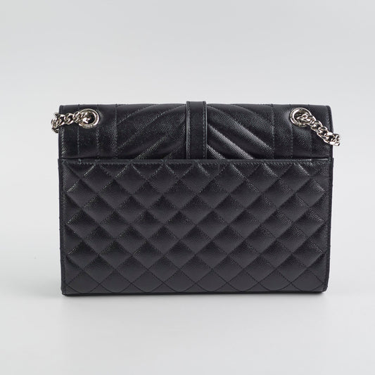 Saint Laurent Envelope Black Shoulder Bag