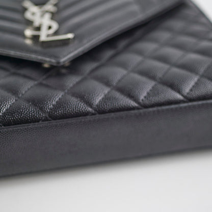 Saint Laurent Envelope Black Shoulder Bag