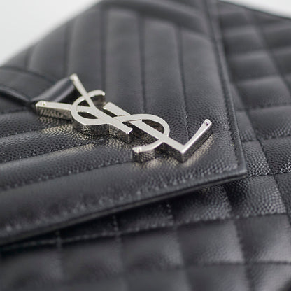 Saint Laurent Envelope Black Shoulder Bag
